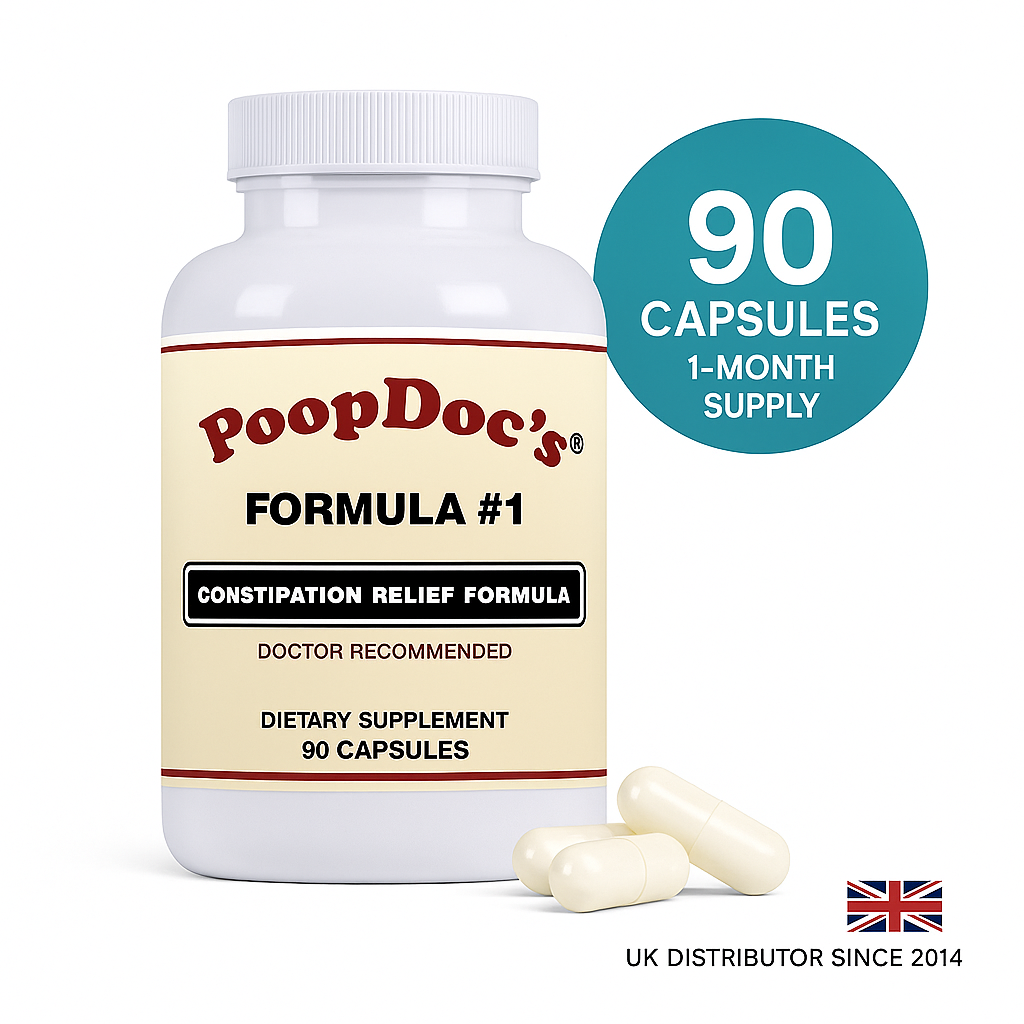 PoopDoc® Formula #1 Constipation Relief Supplement (90 Capsules)
